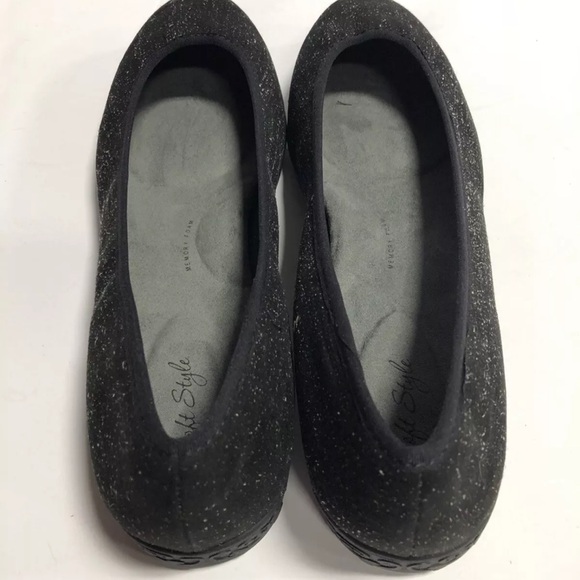 Soft Style Women’s Paison Black Ballet Flats, Size 11 Wide. - Picture 3 of 5
